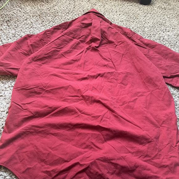 Polo Ralph Lauren Shirt Men's Large Red Short Sleeve Classic Blaire Style Button - Picture 5 of 6